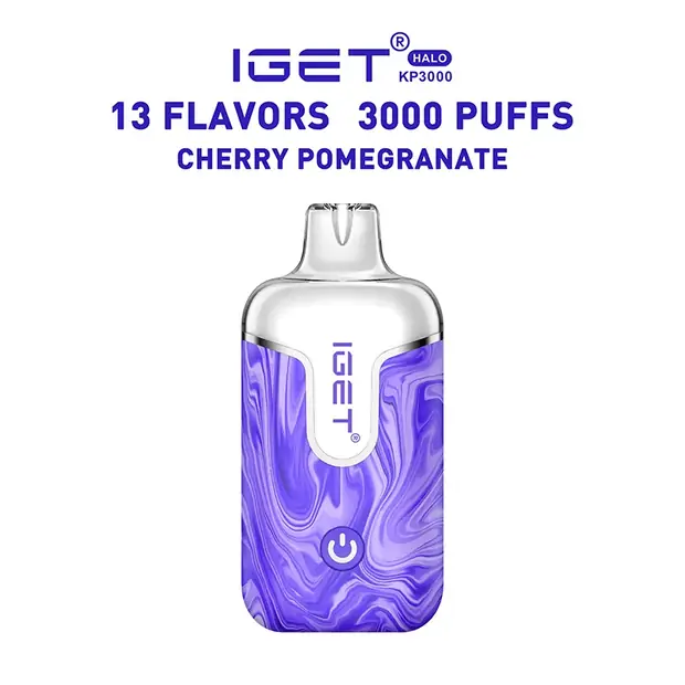 Cherry Pomegranate, IGET Halo Vape Kit 3000 Puffs