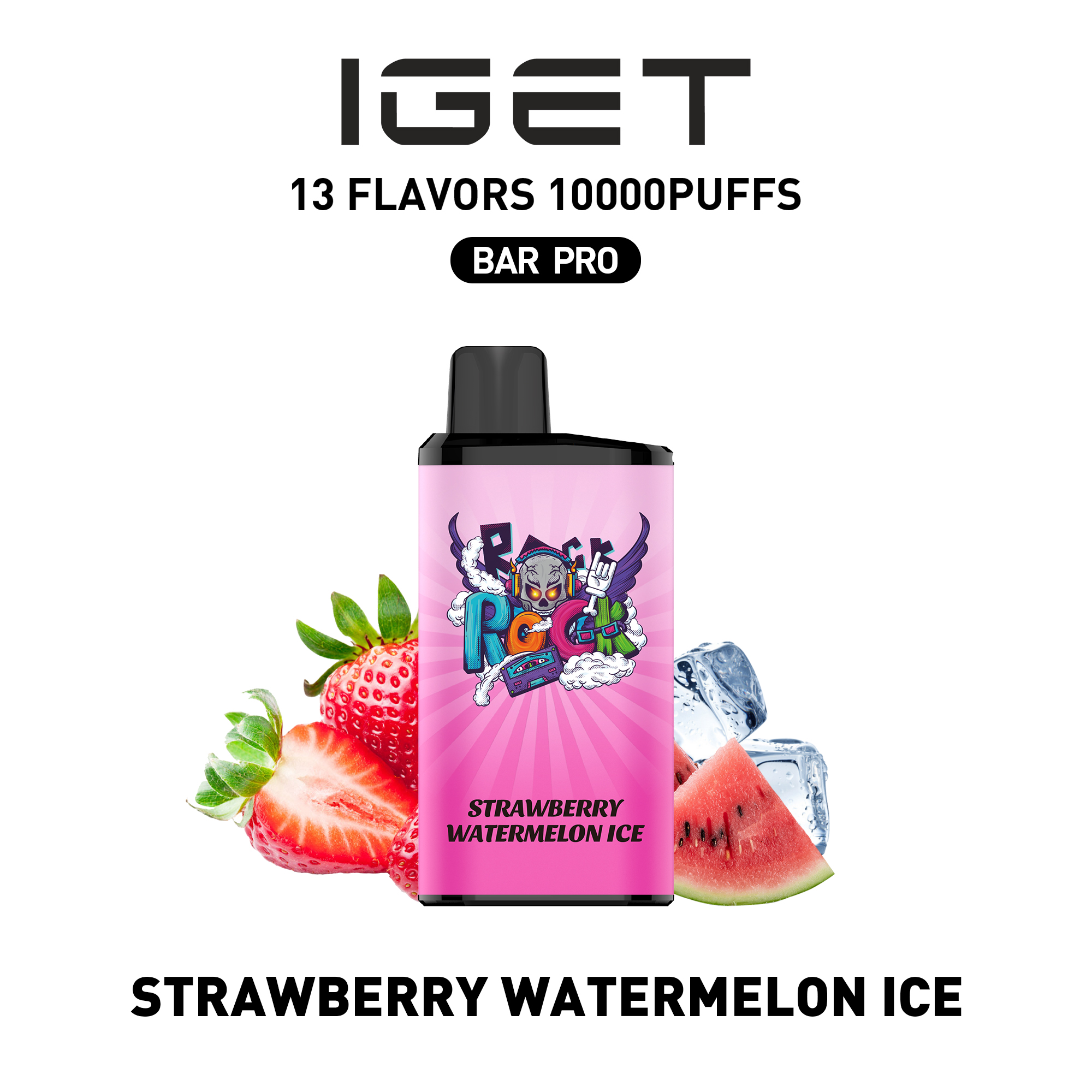 IGET Bar PRO 10000, Strawberry Watermelon Ice