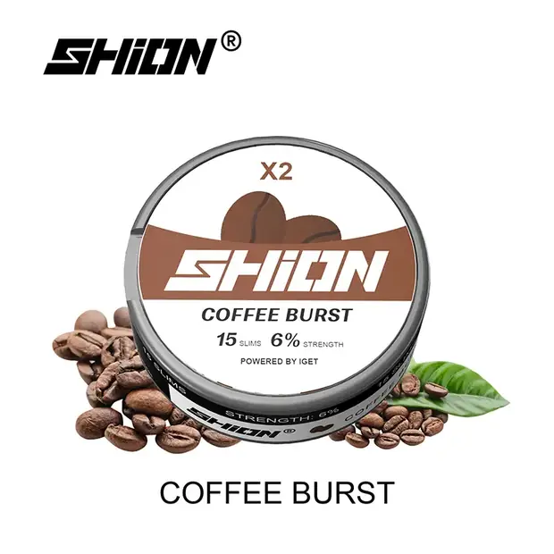 Coffee Burst, IGET SHION X2 Nicotine Pouch 6mg