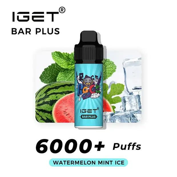 Watermelon Mint Ice, IGET Bar Plus 6000 Puffs