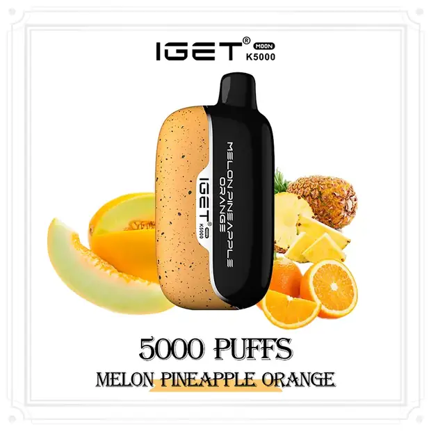 Melon Pineapple Orange, IGET Moon 5000 Puffs