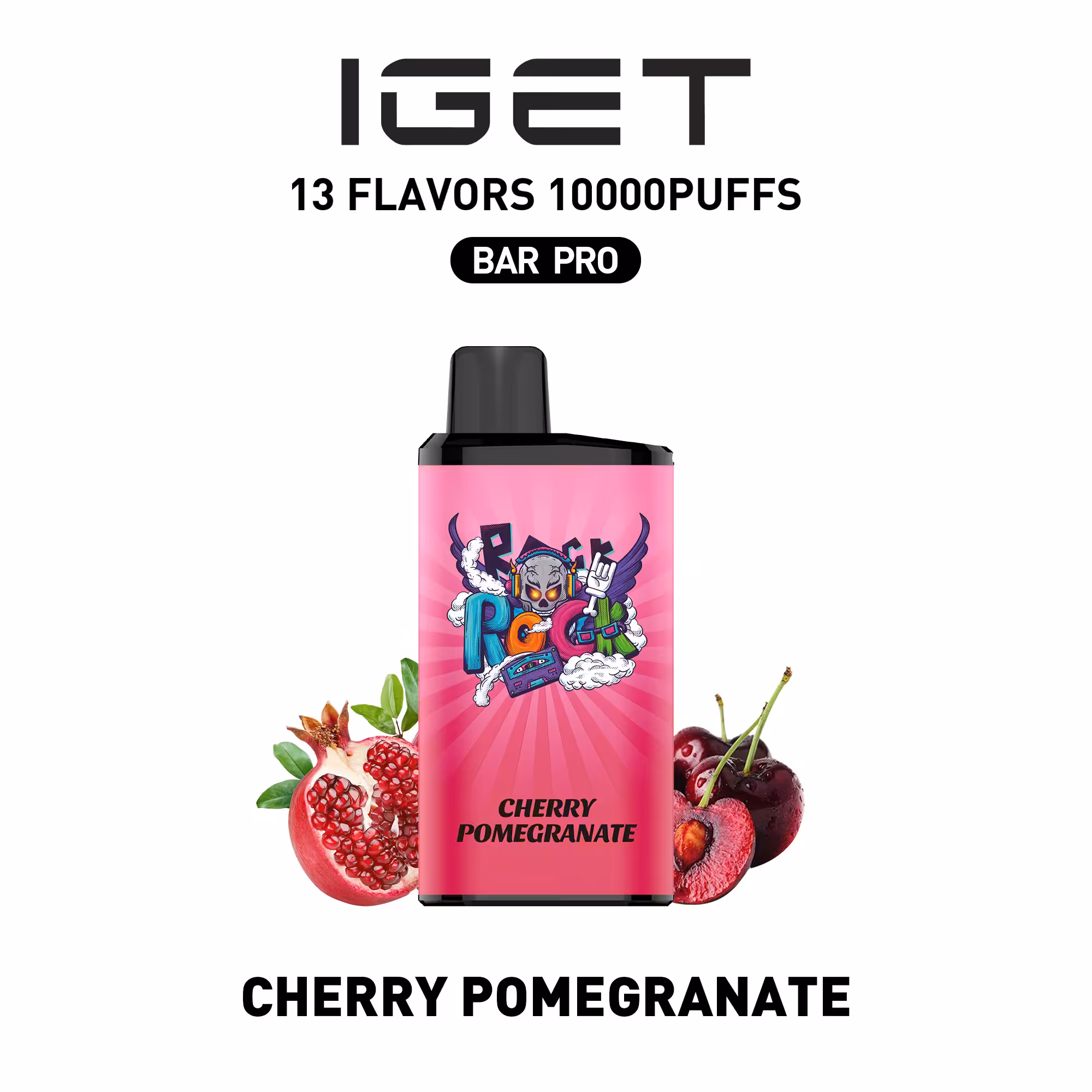 IGET Bar PRO 10000, Cherry Pomegranate