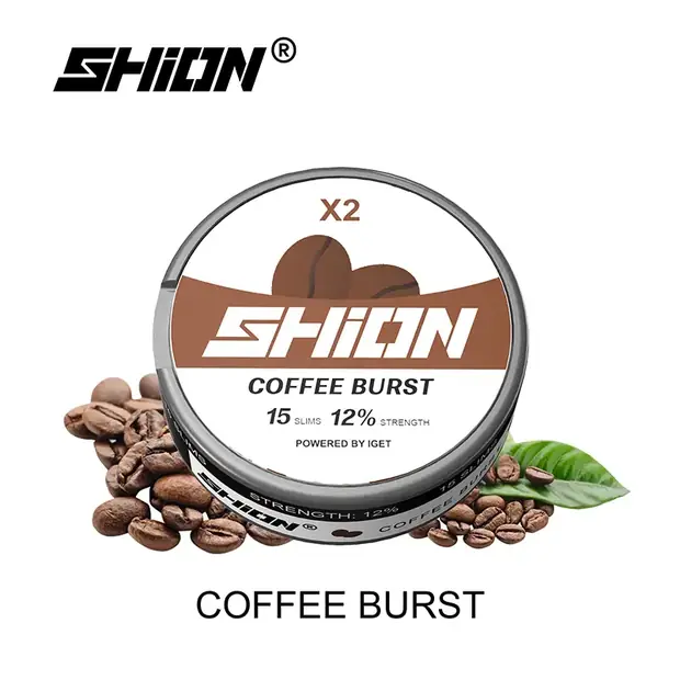 Coffee Burst, IGET SHION X2 Nicotine Pouch 12mg