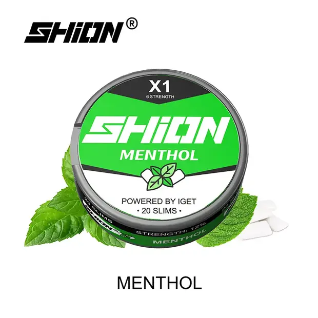 Menthol, IGET SHION X1 Nicotine Pouch 6mg