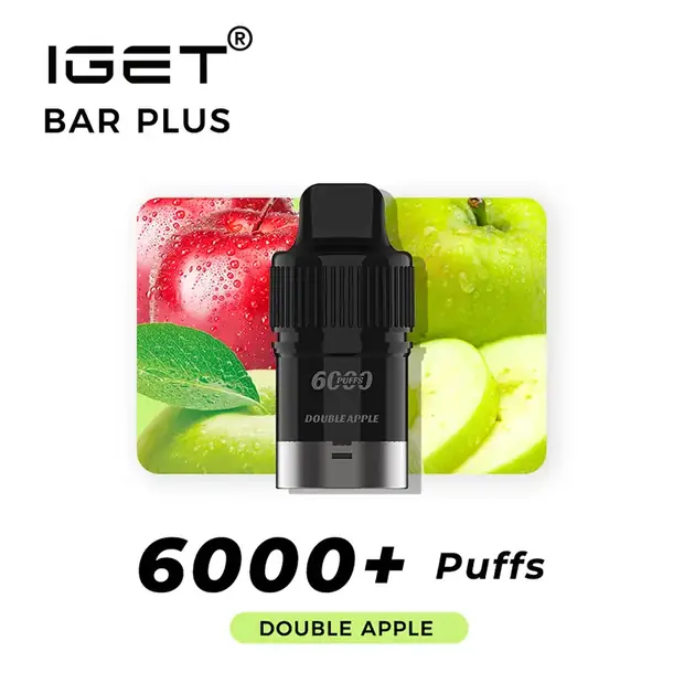 Double Apple, IGET Bar Plus Pod 6000 Puffs