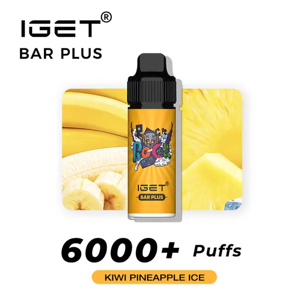 Kiwi Pineapple Ice, IGET Bar Plus 6000 Puffs