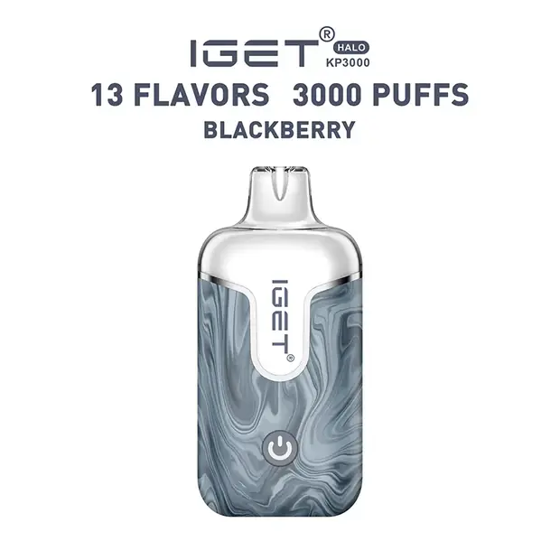 Blackberry, IGET Halo Vape Kit 3000 Puffs