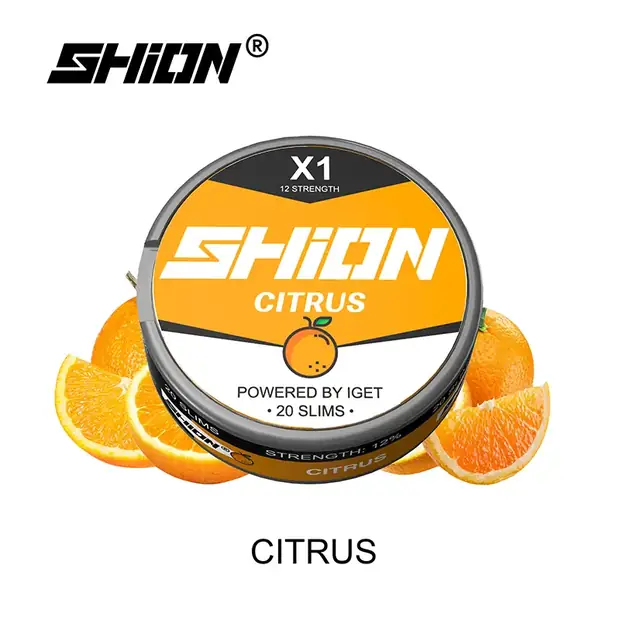 Citrus, IGET SHION X1 Nicotine Pouch 12mg