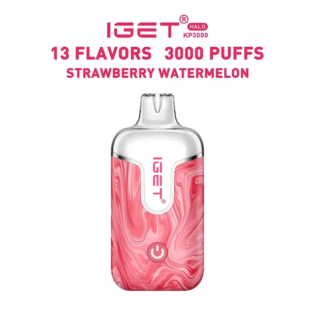 Strawberry Watermelon, IGET Halo Vape Kit 3000 Puffs