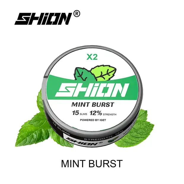 Mint Burst, IGET SHION X2 Nicotine Pouch 12mg