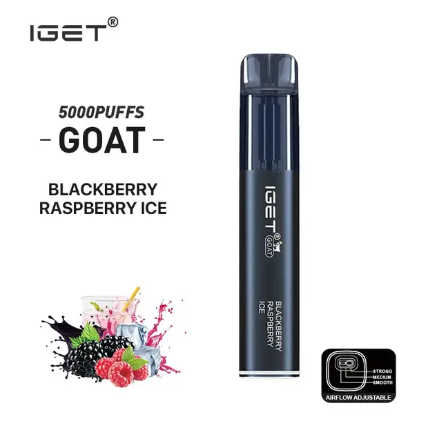 Blackberry Raspberry Ice, IGET Goat 5000 Puffs
