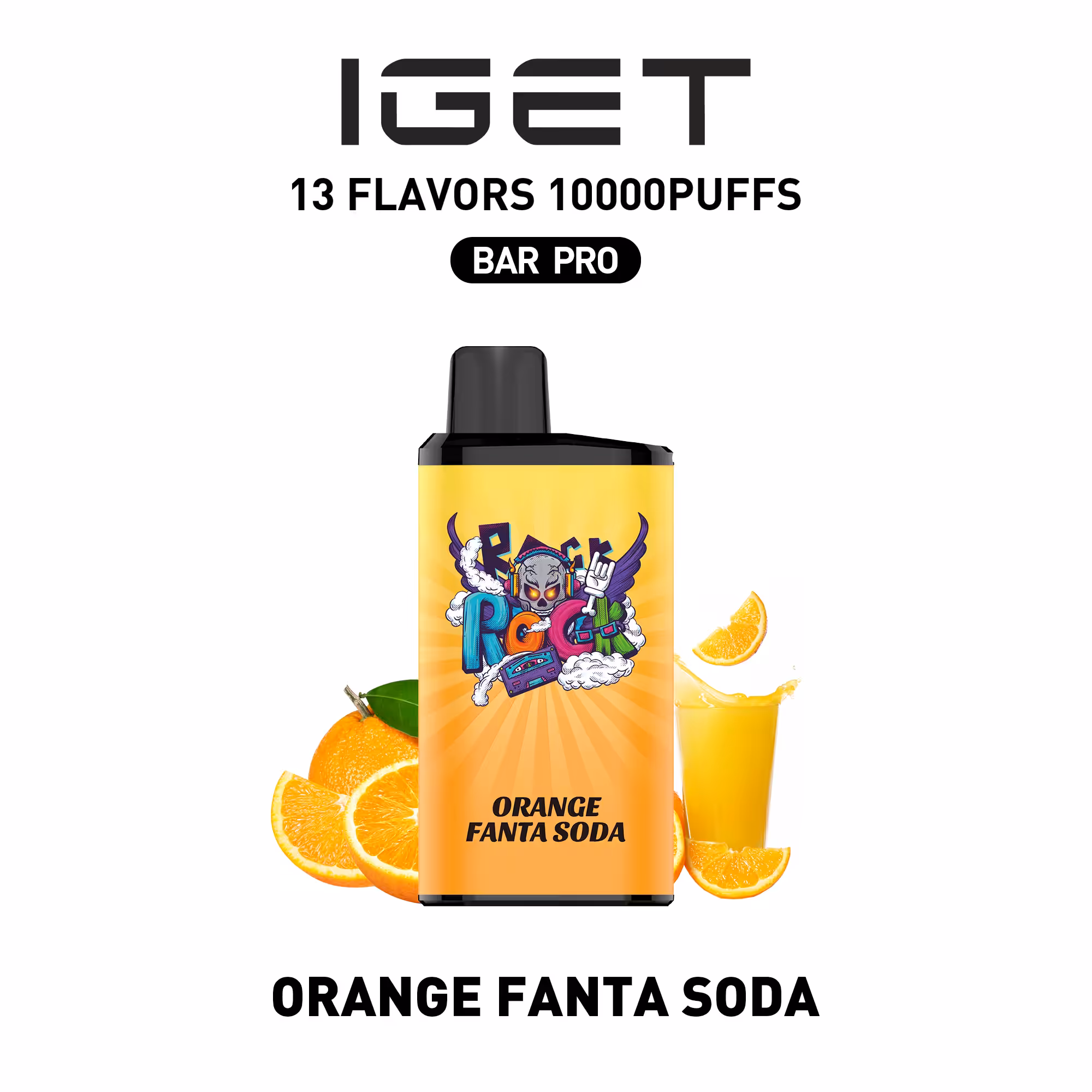 IGET Bar PRO 10000, Orange Fanta Soda