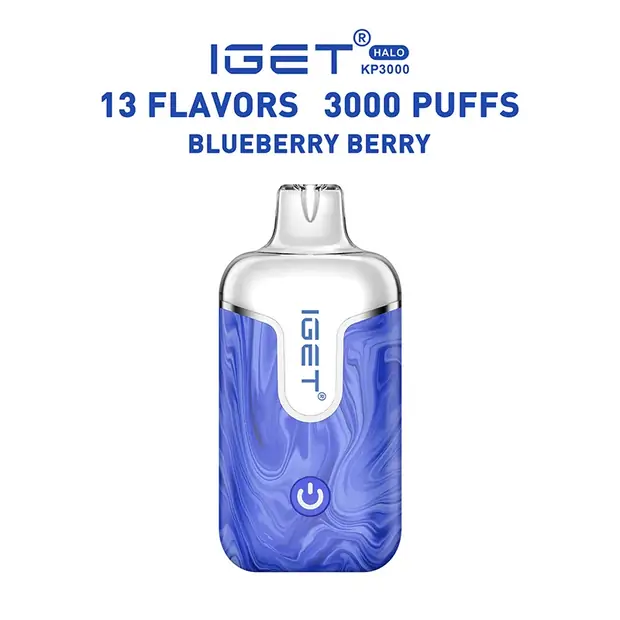 Blueberry Berry, IGET Halo Vape Kit 3000 Puffs