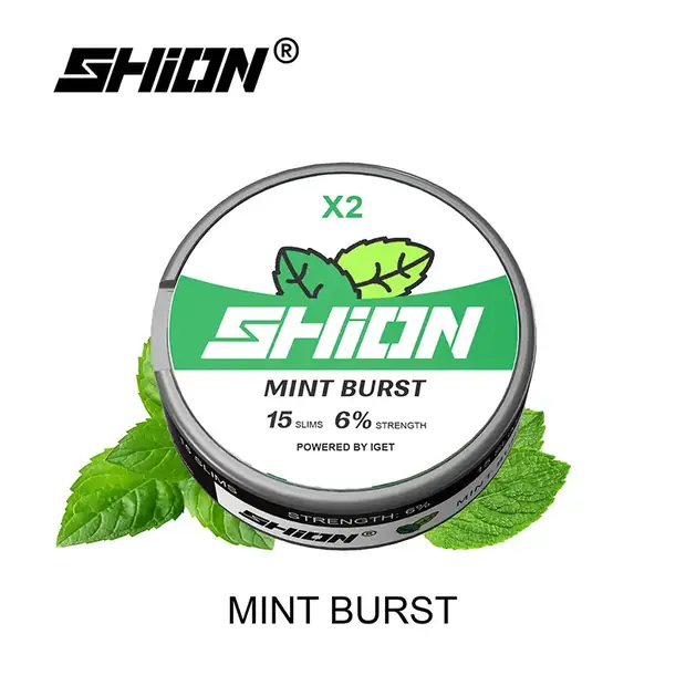 Mint Burst, IGET SHION X2 Nicotine Pouch 6mg