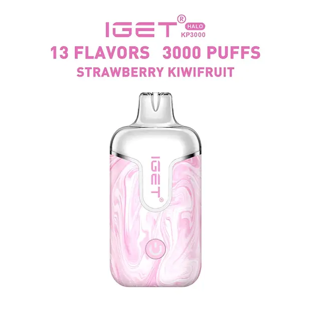 Strawberry Kiwifruit, IGET Halo Vape Kit 3000 Puffs