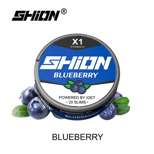 Blueberry Ice, IGET SHION X1 Nicotine Pouch 6mg