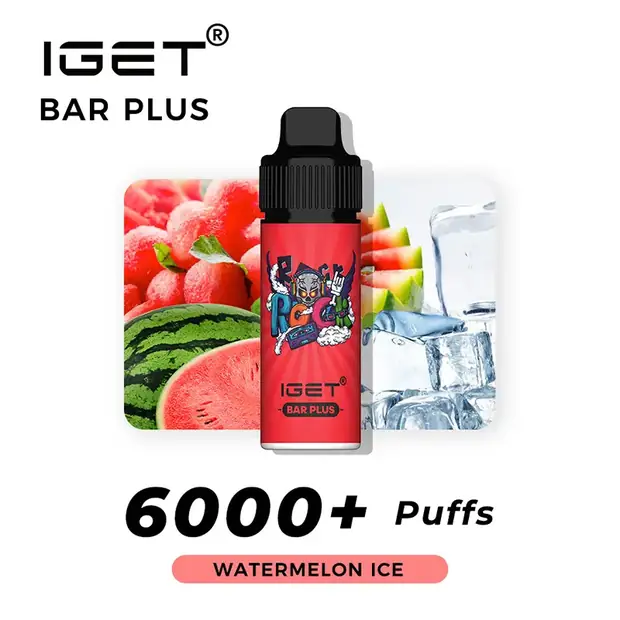 Watermelon Ice, IGET Bar Plus 6000 Puffs