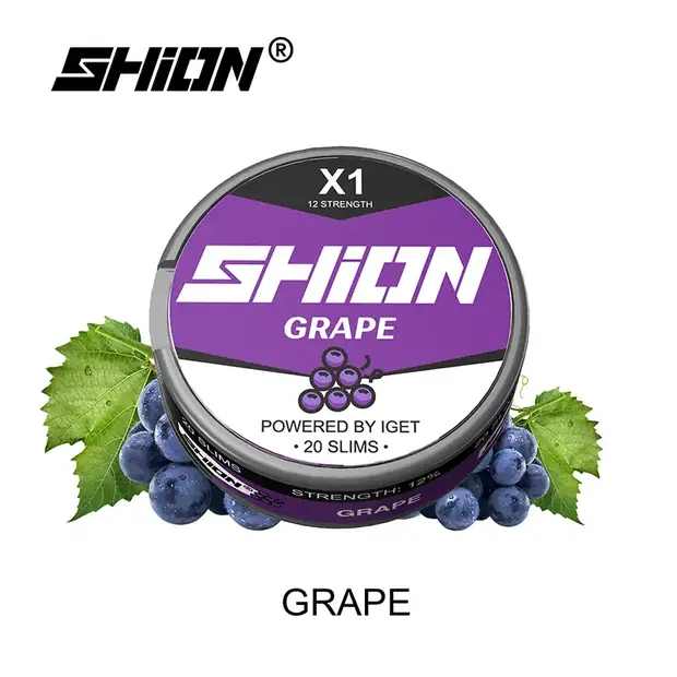 Grape, IGET SHION X1 Nicotine Pouch 12mg